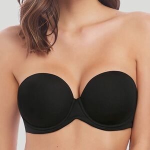 Wacoal Red Carpet Strapless Bra Black 34C Underwire Padded Non-Slip